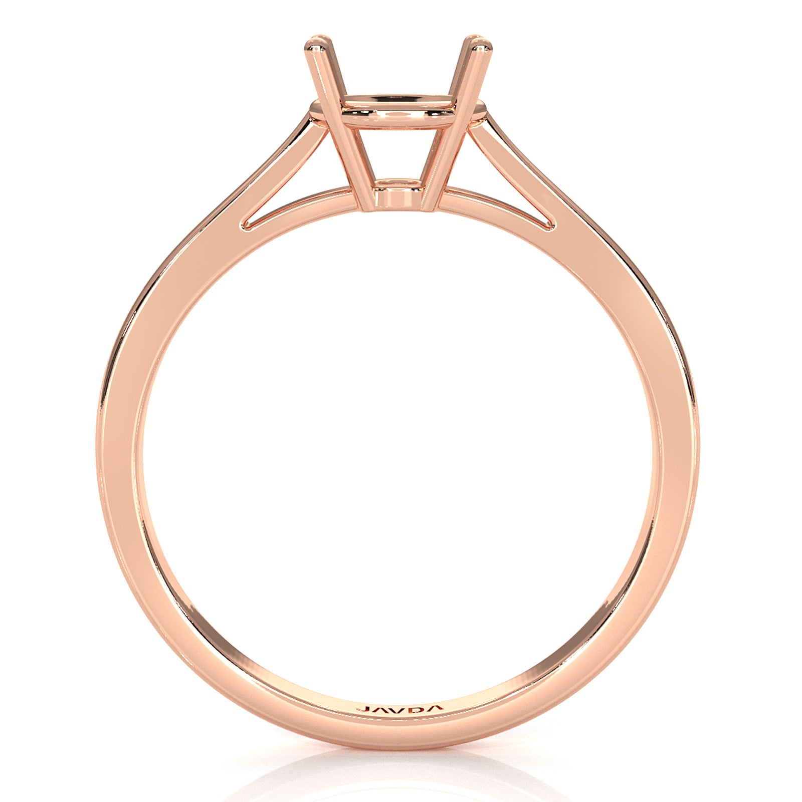 4g Four Prong Setting Solitaire Semi Mount Engagement Ring